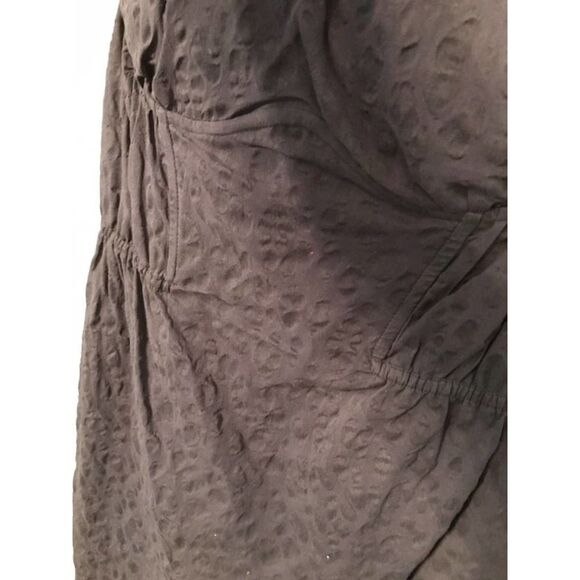 Andrew Marc spaghetti straps navy blue bubble dress back zip/ support bra size 6 - Picture 6 of 6